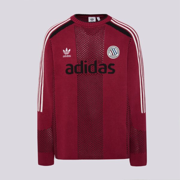 Мъжки суичър ADIDAS ПУЛОВЕР PULLOVER (LONG SLEEVE) kq5086 цвят бордо
