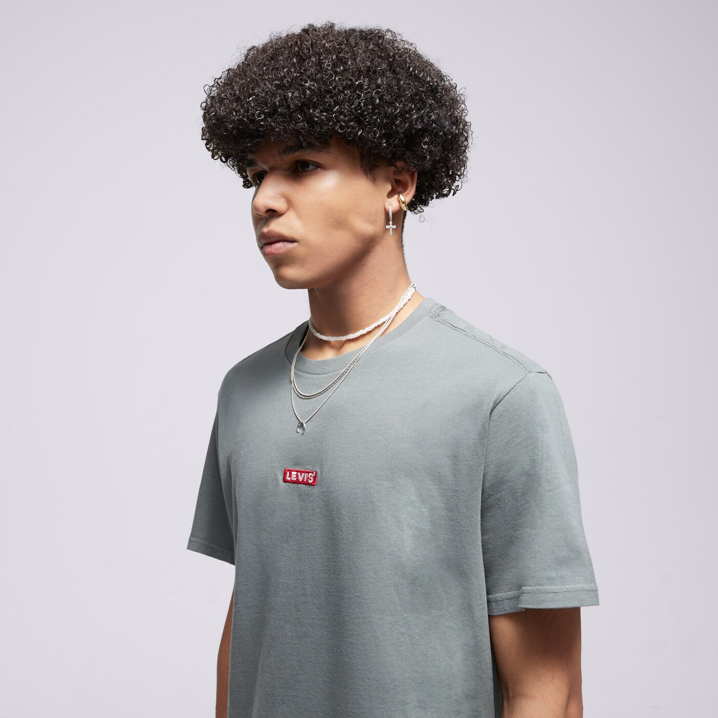 Мъжка тениска LEVI'S ТЕНИСКА SS RELAXED BABY TAB T GREENS 79554-0069 цвят каки