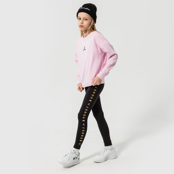 Детски суичър JORDAN СУИТЧЪР ESSENTIALS CREW GIRL 45a859-a9y цвят розов