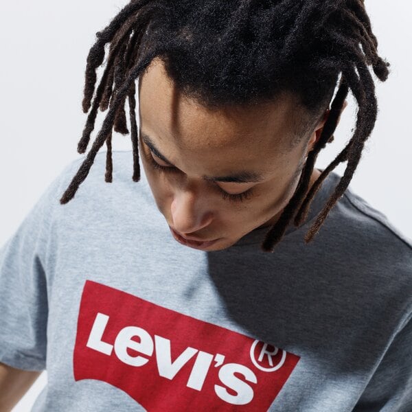 Мъжка тениска LEVI'S ТЕНИСКА GRAPHIC SET IN NECK 17783-0138 цвят сив