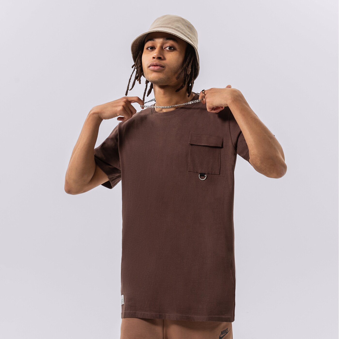 Мъжка тениска CONFRONT ТЕНИСКА CONFRONT ESSENTIAL ТЕНИСКА cf322tsm71001 цвят кафяв