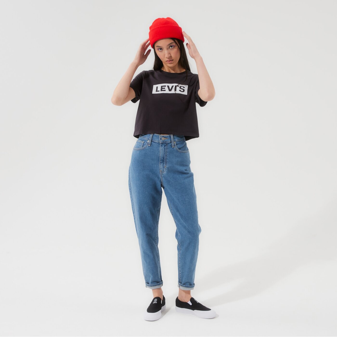 Дамска тениска LEVI'S ТЕНИСКА THE PERFECT TEE 17369-1506 цвят черен