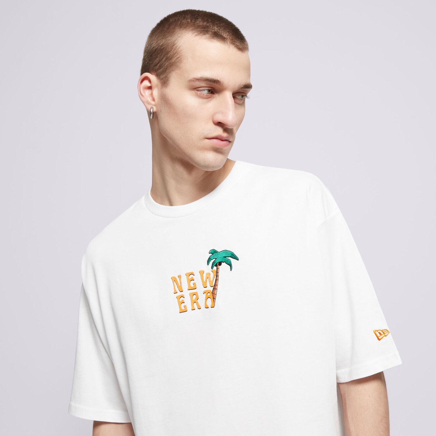 Мъжка тениска NEW ERA ТЕНИСКА NE DRINK GRAPHIC OS NONE 60596303 цвят бял