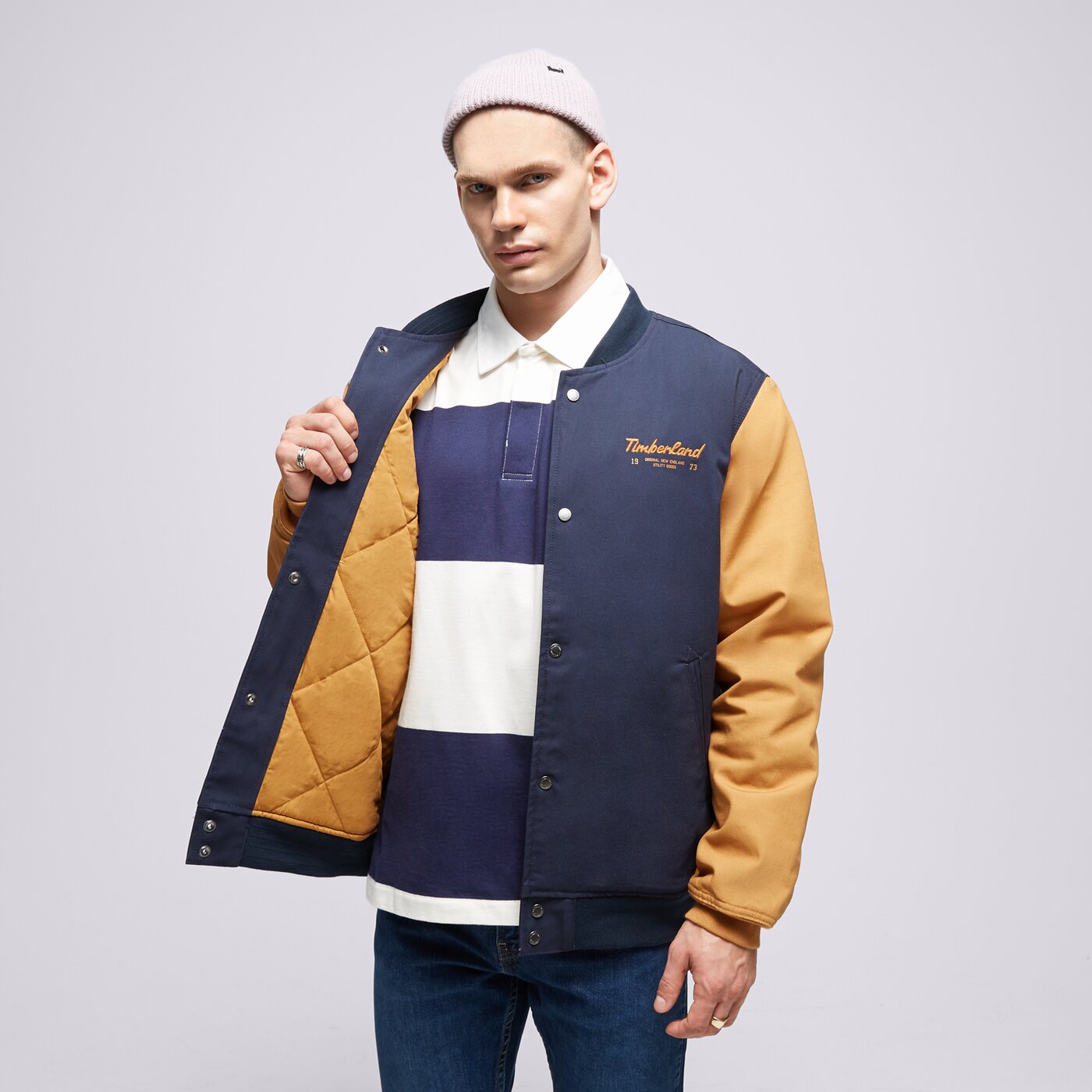 Мъжко преходно яке TIMBERLAND ЯКЕ UTILITY BOMBER tb0a6g7n4331 цвят тъмносин