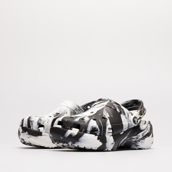 Дамски чехли и сандали CROCS PLATFORM MARBLED 207176-bw цвят черен