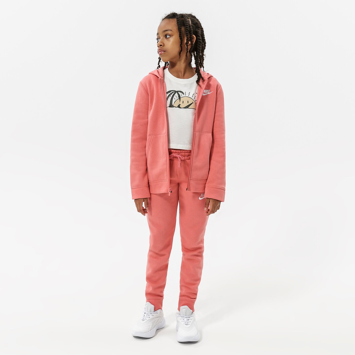 Детска тениска NIKE КОМПЛЕКТ NIKE SPORTSWEAR GIRL bv3634-603 цвят розов