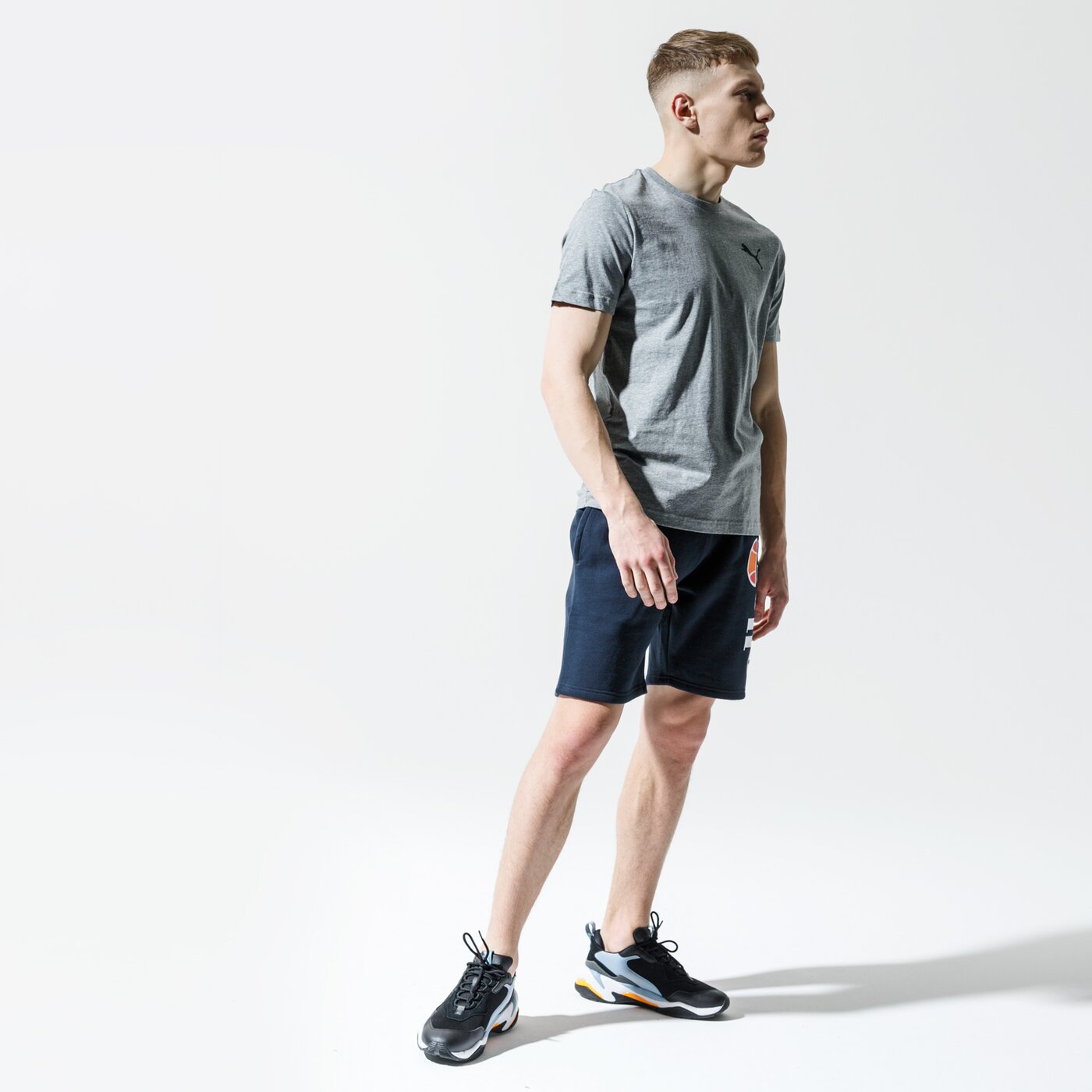 Мъжка тениска PUMA ТЕНИСКА ESS SMALL LOGO TEE 85174123 цвят сив