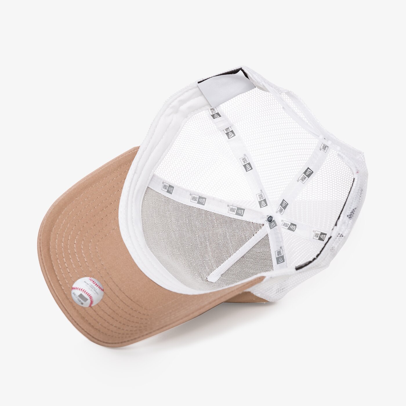 Дамска шапка с козирка NEW ERA ШАПКА MLB ESS TRK NY YANKEES CAM/WHI 80488968 цвят бежов