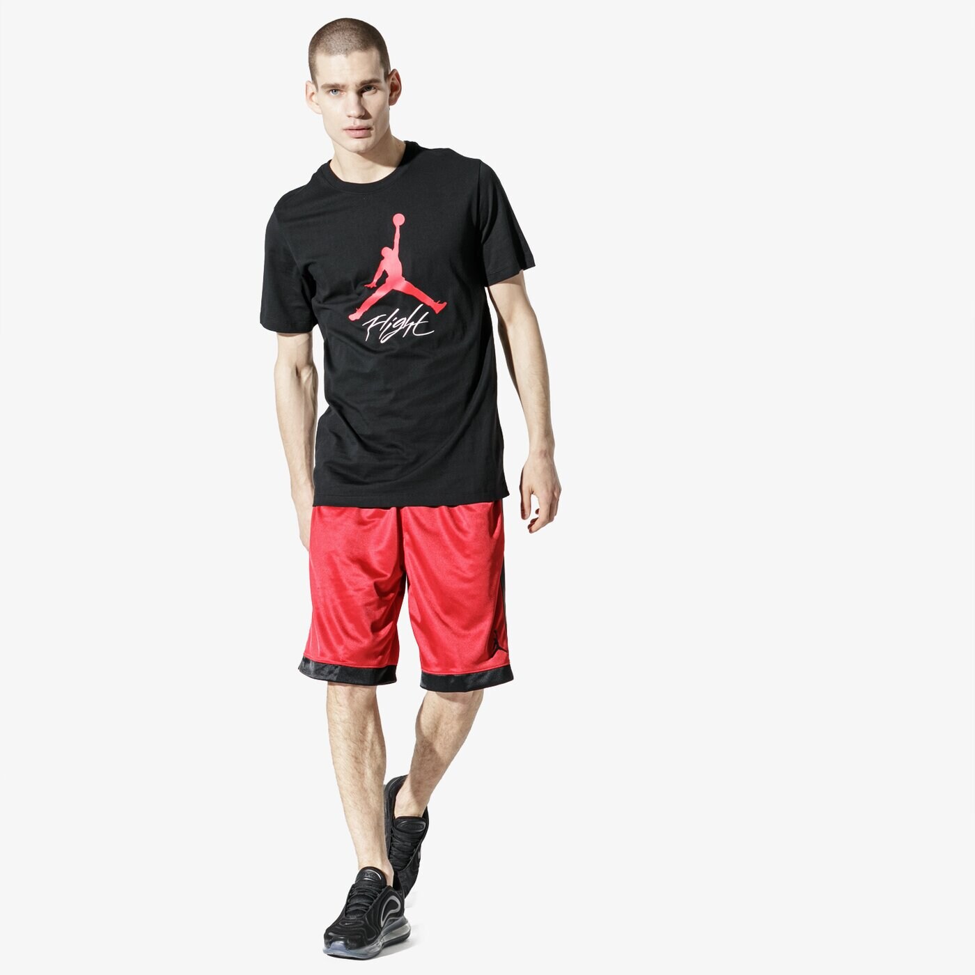 Мъжки къси панталони JORDAN ШОРТИ M J JUMPMAN SHIMMER SHORT aj1122-687 цвят червен