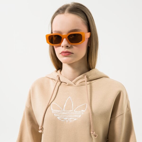 Дамски суичър ADIDAS СУИТЧЪР С КАЧУЛКА GRAPHIC HOODIE hm1637 цвят бежов