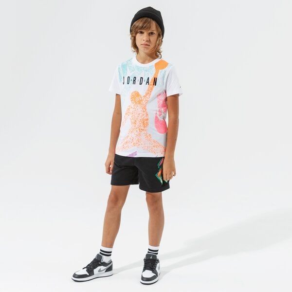Детска тениска JORDAN ТЕНИСКА JM DISTRESS TEE BOY 95a605-001 цвят бял