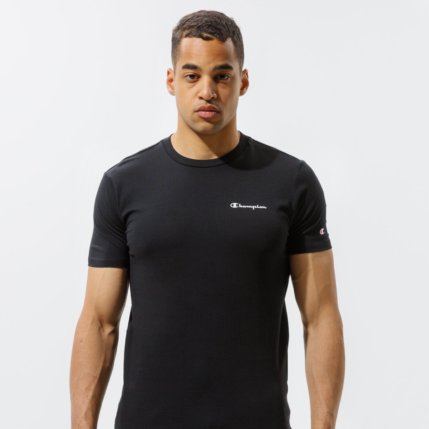 Мъжка тениска CHAMPION ТЕНИСКА CREWNECK ТЕНИСКА 214153kk001 цвят черен