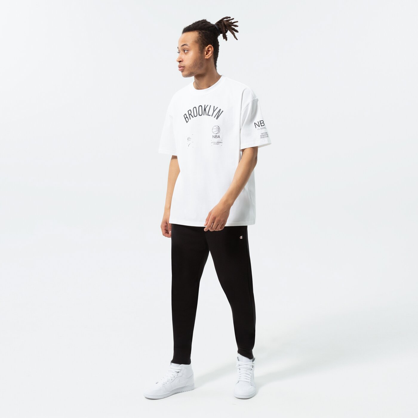 Мъжка тениска NIKE ТЕНИСКА BKN M NK CTS FTPK INFNTY TEE NBA dh6740-100 цвят бял