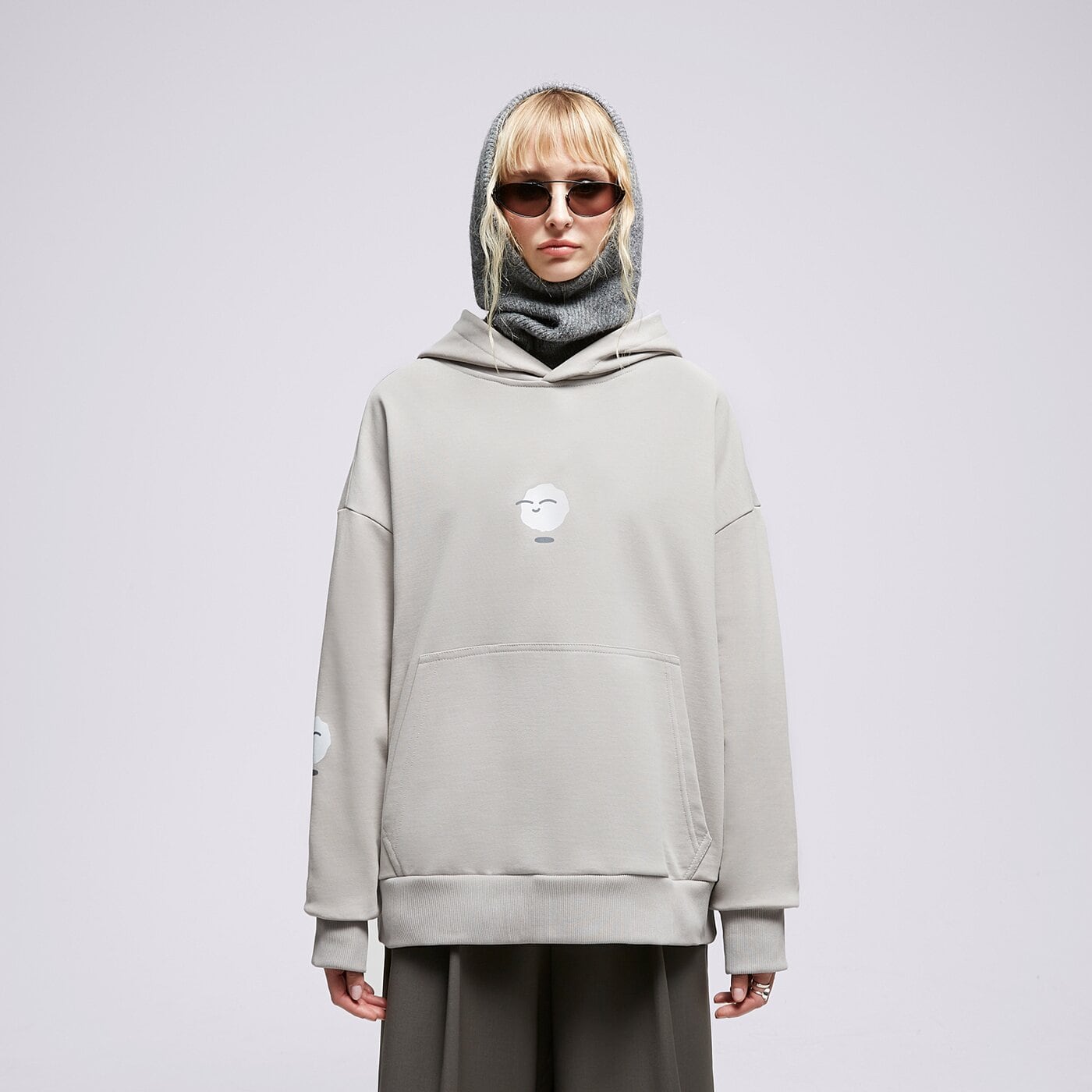 Мъжки суичър S.NOW JOB SIZEER HOODIE "I'M LEVITATING" GRAY si323blu55001 цвят сив