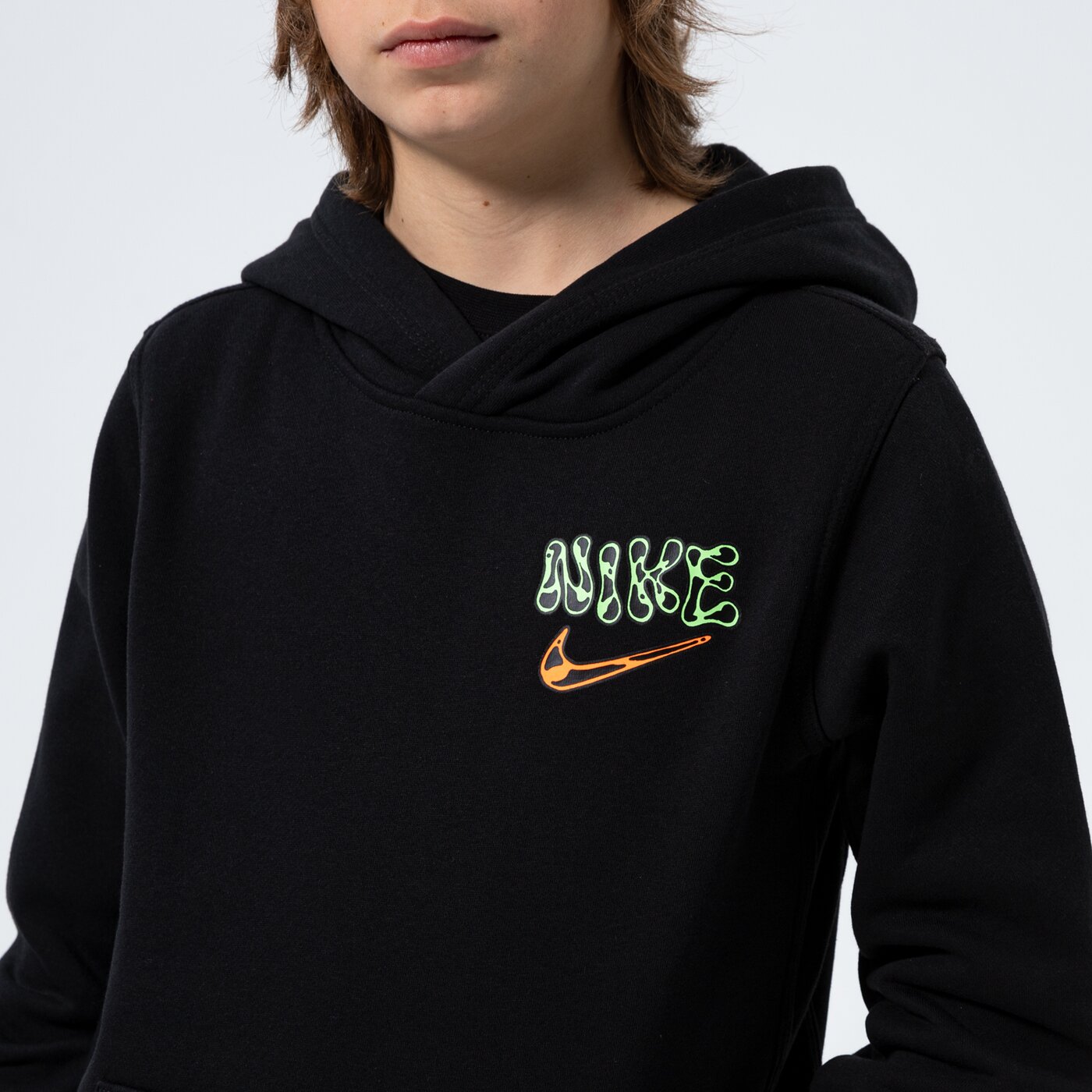 Детски суичър NIKE СУИТЧЪР С КАЧУЛКА B NSW PO BOY dm4092-010 цвят черен