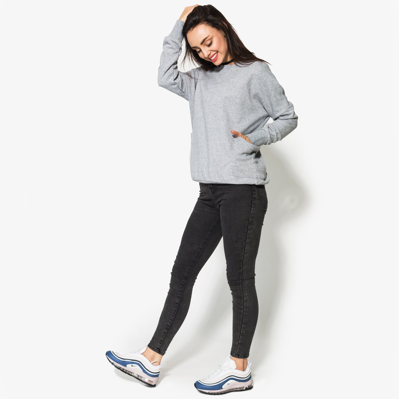 Дамски суичър CONFRONT СУИТЧЪР BRIER cf18bld09002 цвят сив