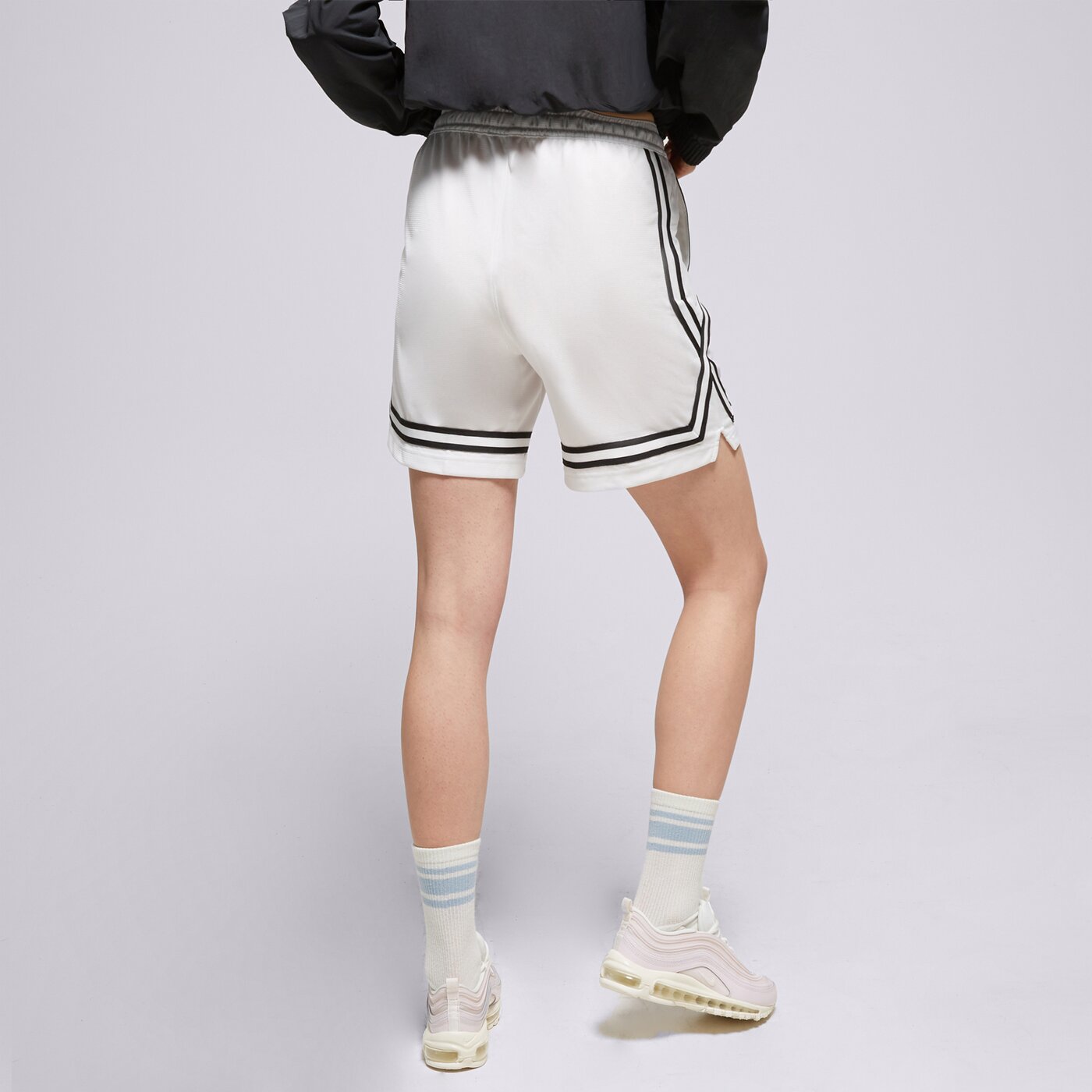 Дамски къси панталони NIKE ШОРТИ W NK FLY CROSSOVER M2Z NBA NBA dh7325-100 цвят бял