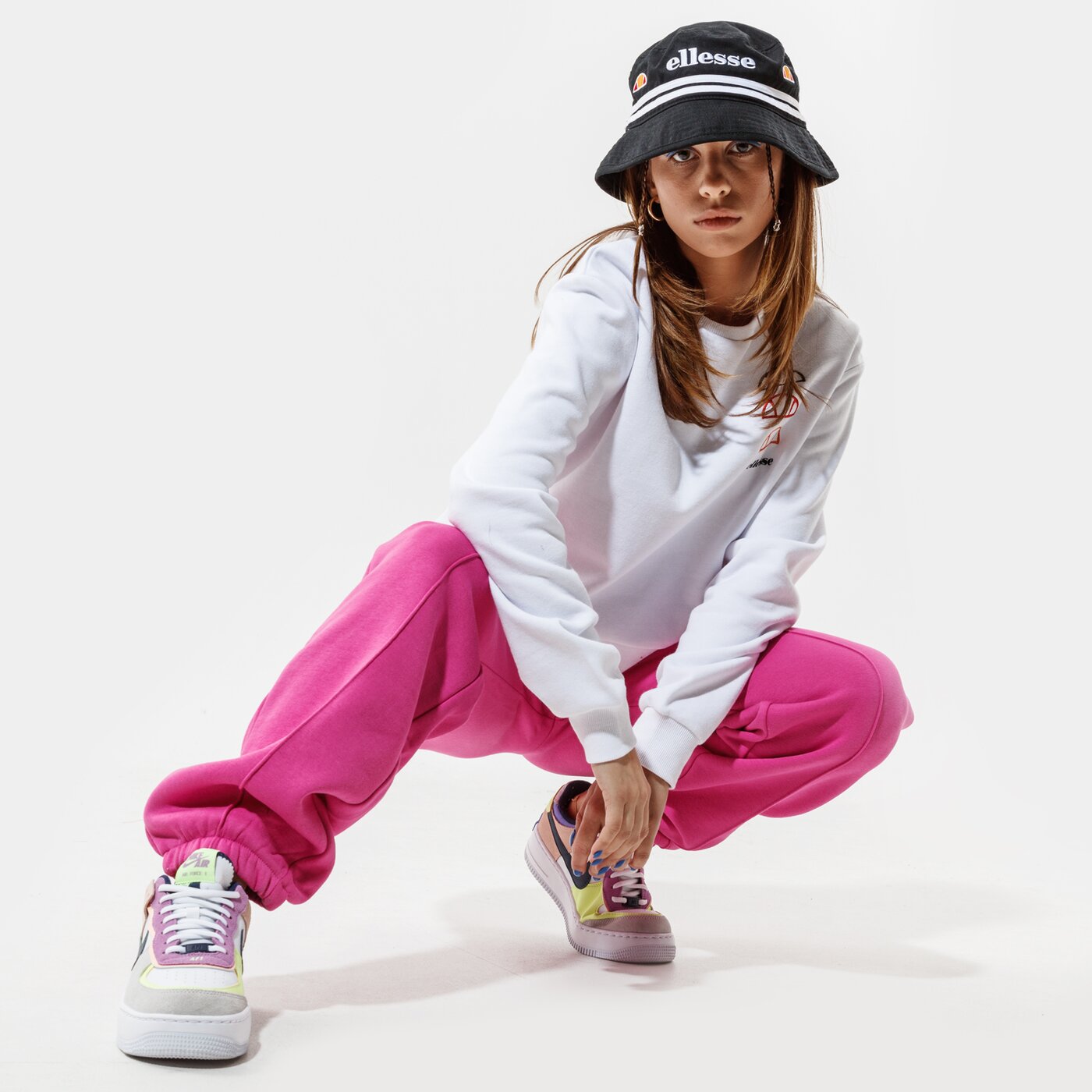 Дамски суичър ELLESSE СУИТЧЪР GLENATO sgg09815white цвят бял
