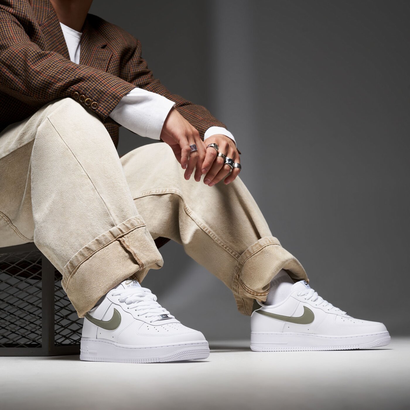 Мъжки маратонки NIKE AIR FORCE 1 '07  fj4146-116 цвят бял