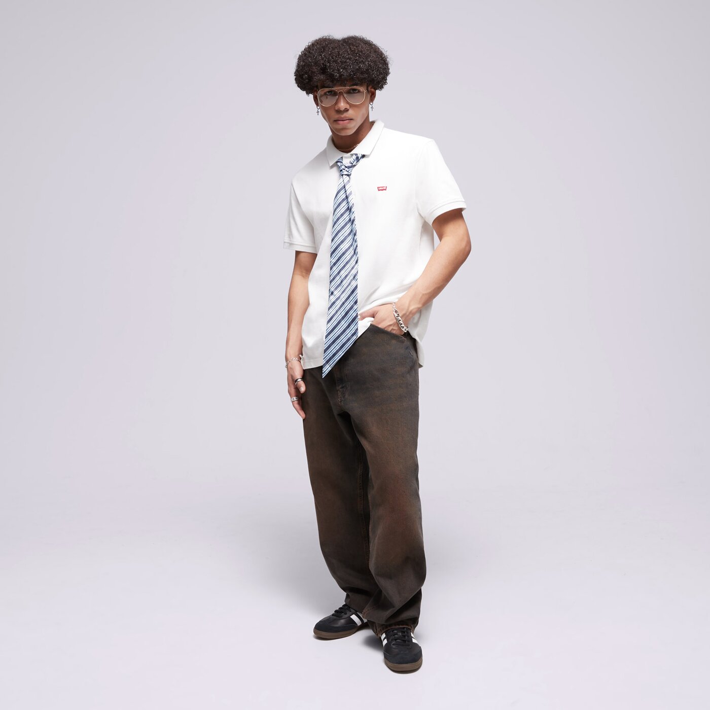 Мъжка тениска LEVI'S ТЕНИСКА ТИП ПОЛО LEVIS HM ТЕНИСКА ТИП ПОЛО 35883-0003 цвят бял