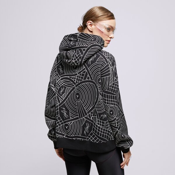 Дамски суичър JORDAN СУИТЧЪР С КАЧУЛКА W J BRKLN FLC PO dv1417-010 цвят черен