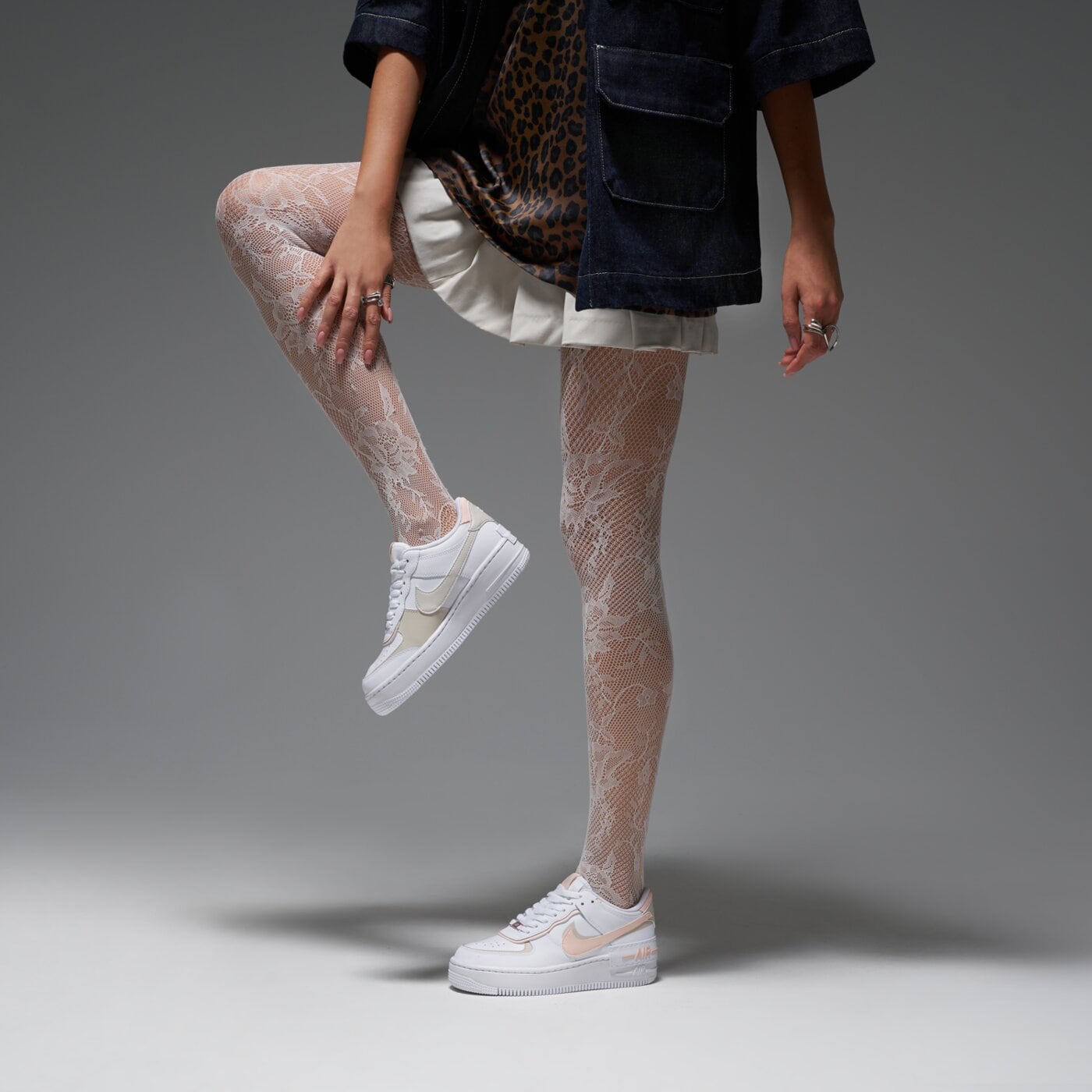 Дамски маратонки NIKE W AF1 SHADOW ci0919-121 цвят бял