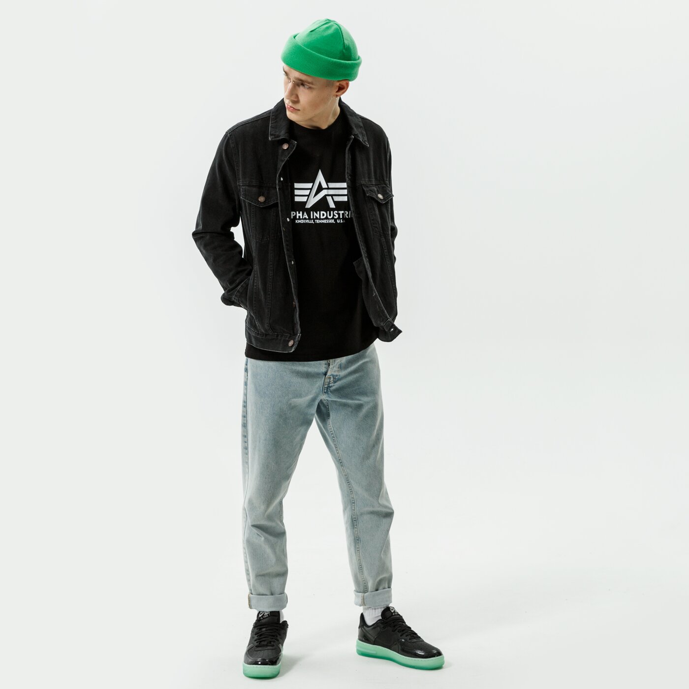 Мъжка тениска ALPHA INDUSTRIES ТЕНИСКА BASIC T 100501-03 цвят черен