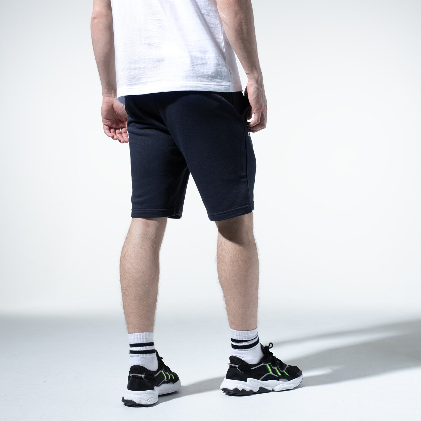 Мъжки къси панталони CHAMPION ШОРТИ LOGO SHORTS 215497bs501 цвят тъмносин