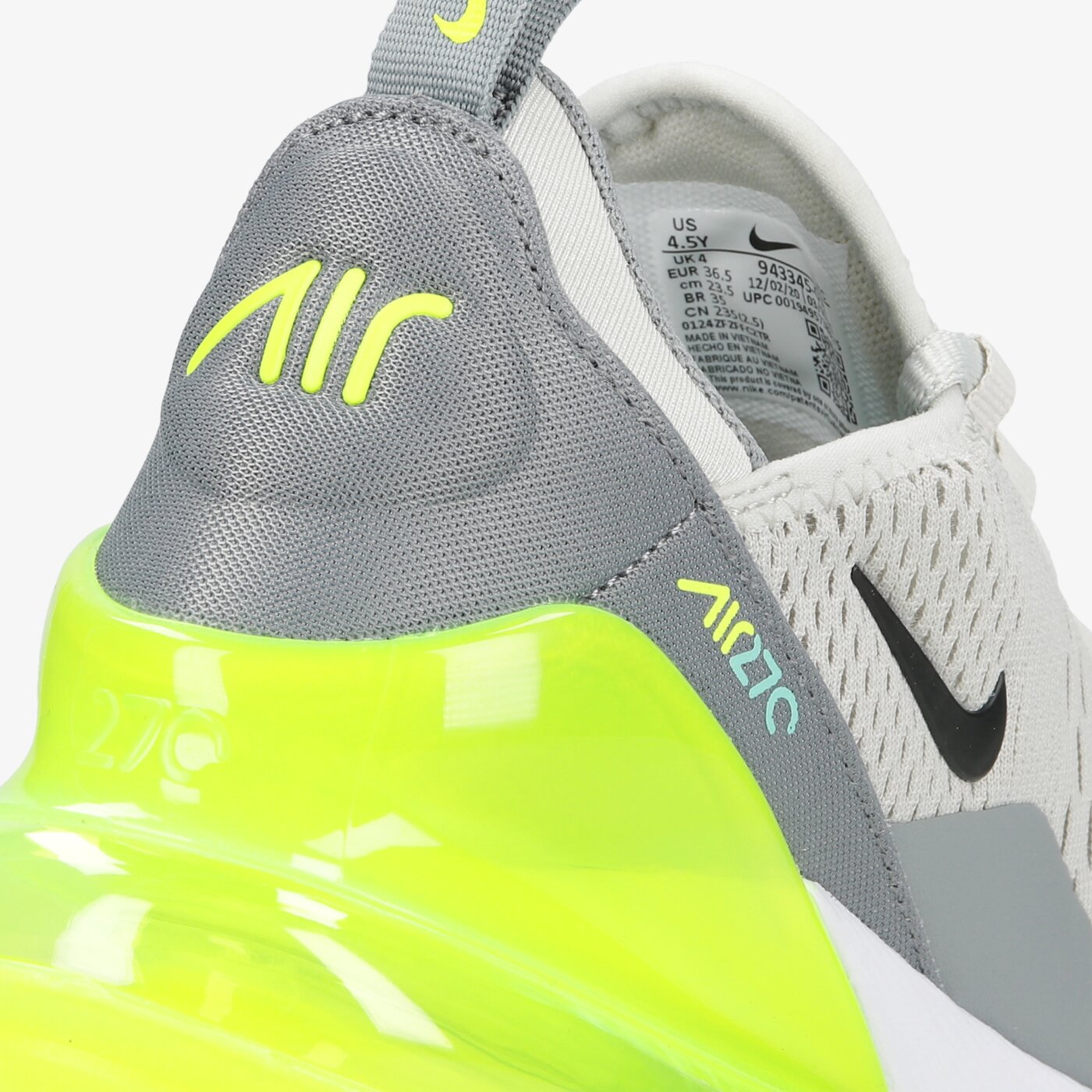 Детски маратонки NIKE AIR MAX 270 943345-030 цвят сив