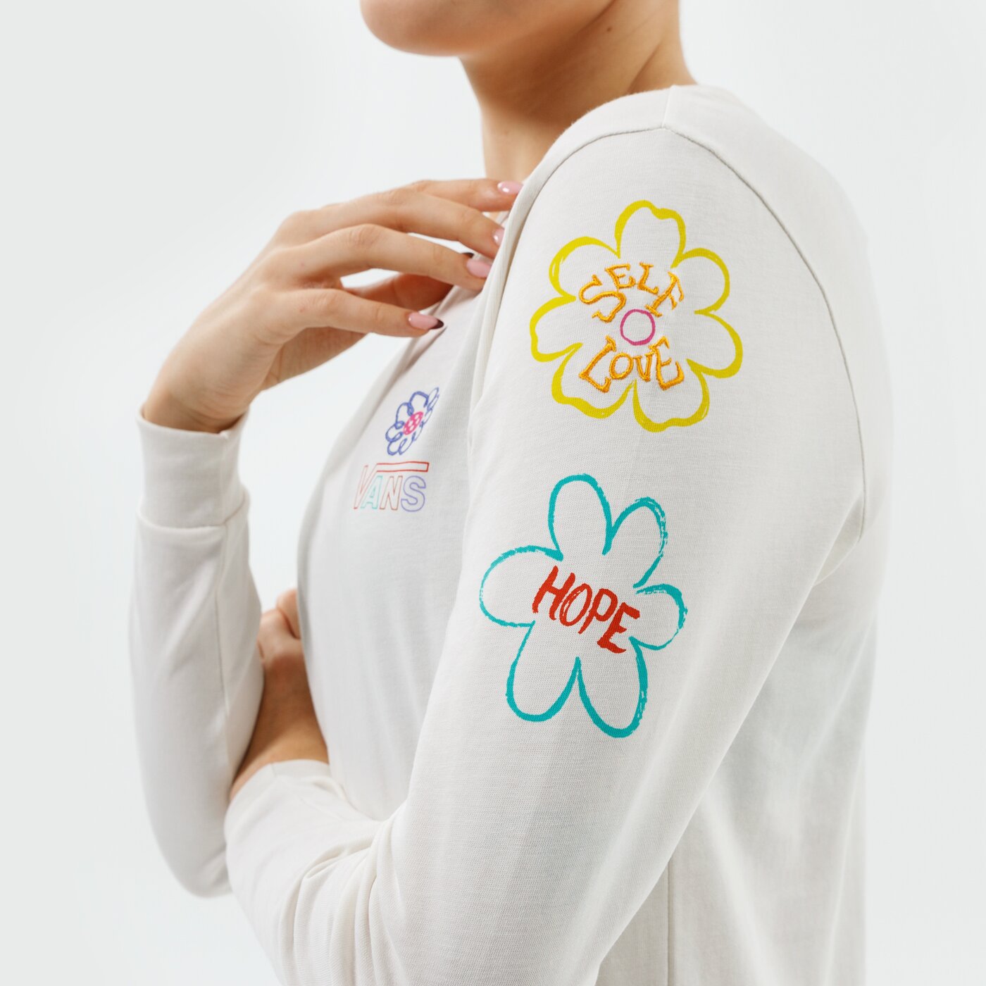 Дамска тениска VANS ТЕНИСКА WM CULTIVATE CARE LS BF vn0a5lk1fs81 цвят бежов