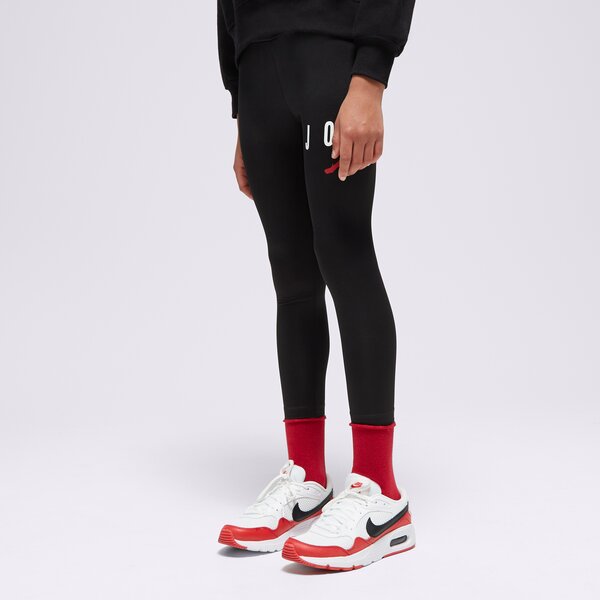 Детски панталони JORDAN КЛИН JUMPMAN SUSTAINABLE LEGGING GIRL 45b913-023 цвят черен