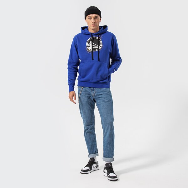 Мъжки суичър NIKE СУИТЧЪР С КАЧУЛКА GSW M NK FLC PO ESSNTL FTPK NBA dh9301-495 цвят син