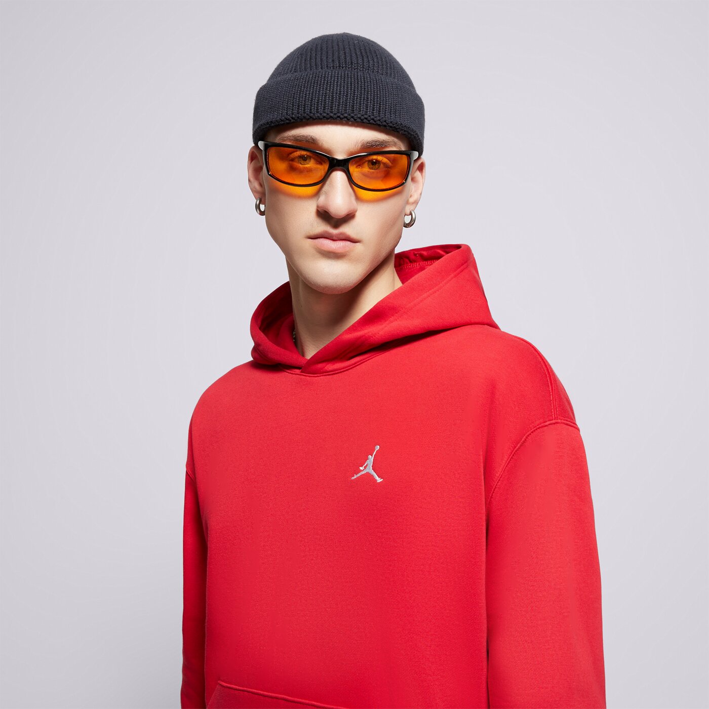 Мъжки суичър JORDAN СУИТЧЪР С КАЧУЛКА M J BRKLN FLC PO fv7281-687 цвят червен