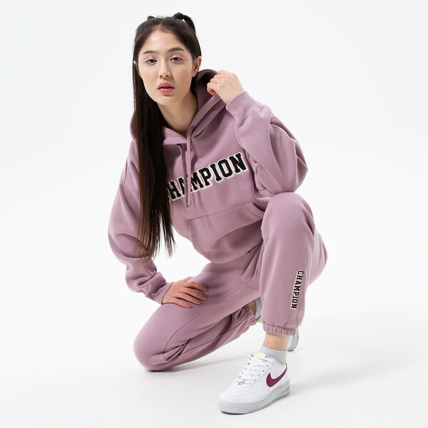 Дамски суичър CHAMPION СУИТЧЪР С КАЧУЛКА HOODED SWEATSHIRT 115370ps162 цвят виолетов