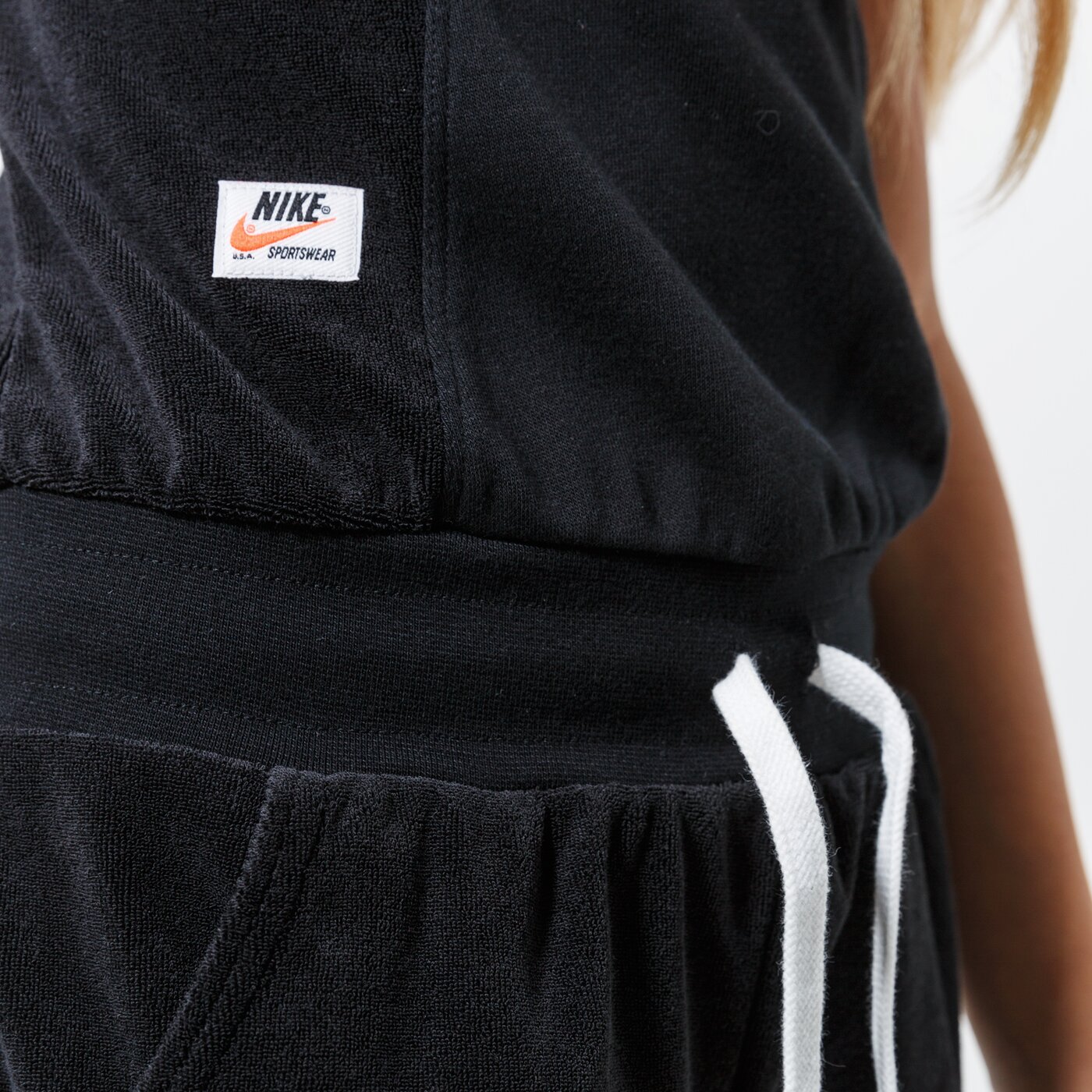  NIKE РОКЛЯ G NSW HERITAGE ROMPER cj7543-010 цвят черен