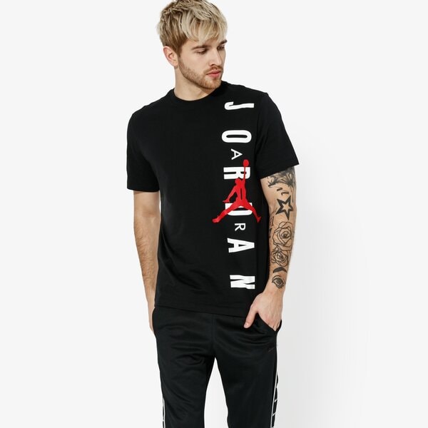 Мъжка тениска JORDAN ТЕНИСКА SS M JSW TEE HBR VERTICAL JRDN bv0086-010 цвят черен