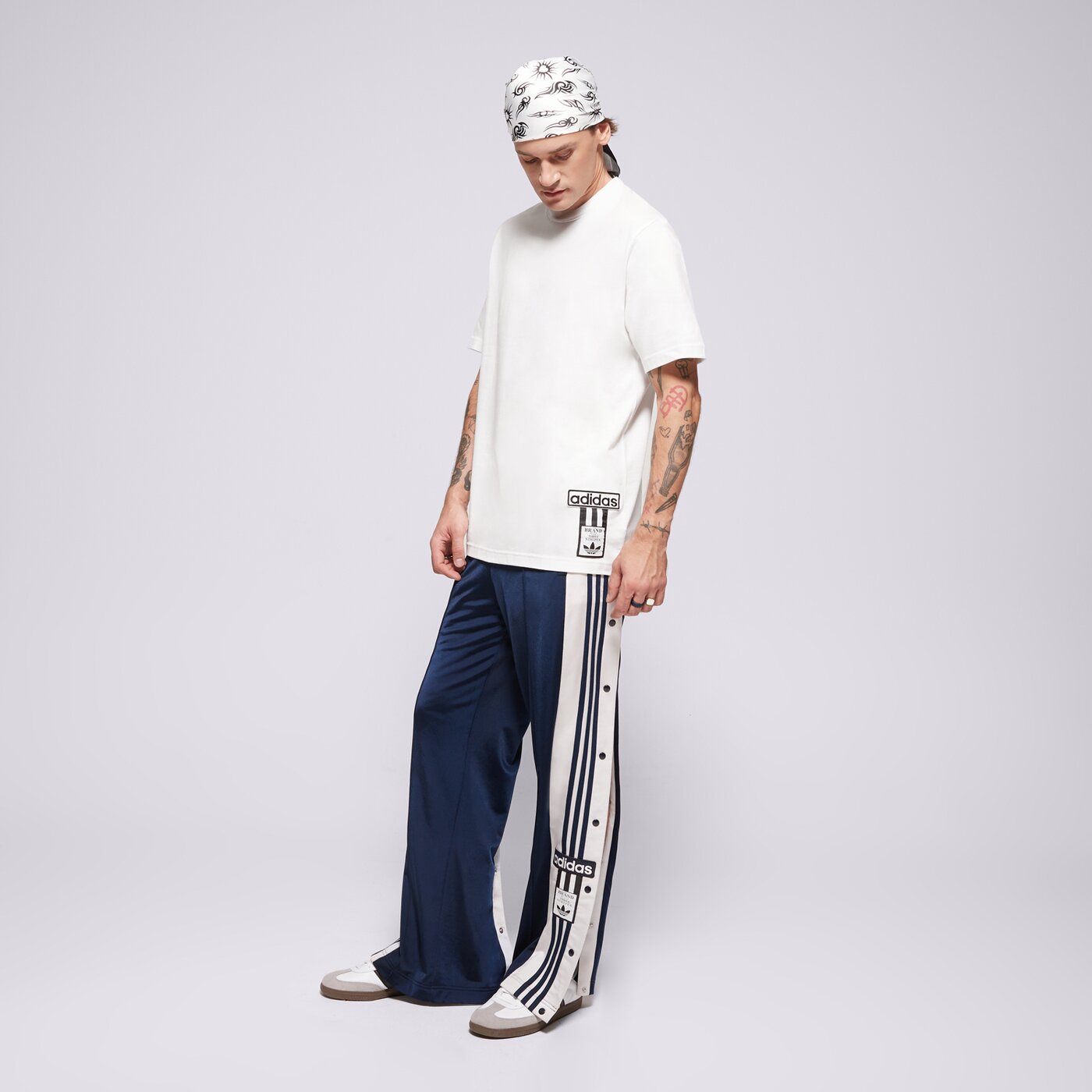 Мъжка тениска ADIDAS ТЕНИСКА ADIBREAK TEE jd4195 цвят бял