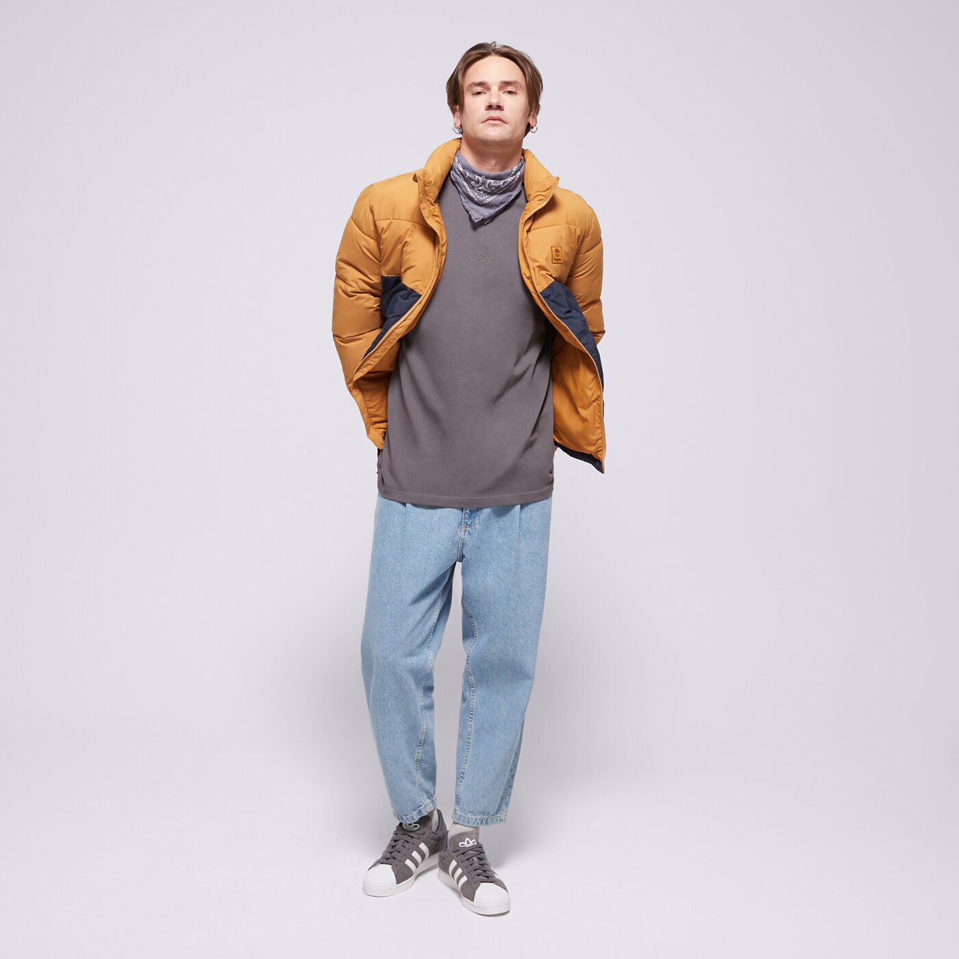 Мъжка тениска PROSTO  ТЕНИСКА ESSENTIAL GRAPHITE kl242mtee1223 цвят сив