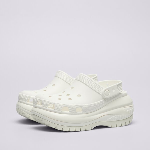 Дамски чехли и сандали CROCS CLASSIC MEGA CRUSH CLOG 207988100 цвят бял