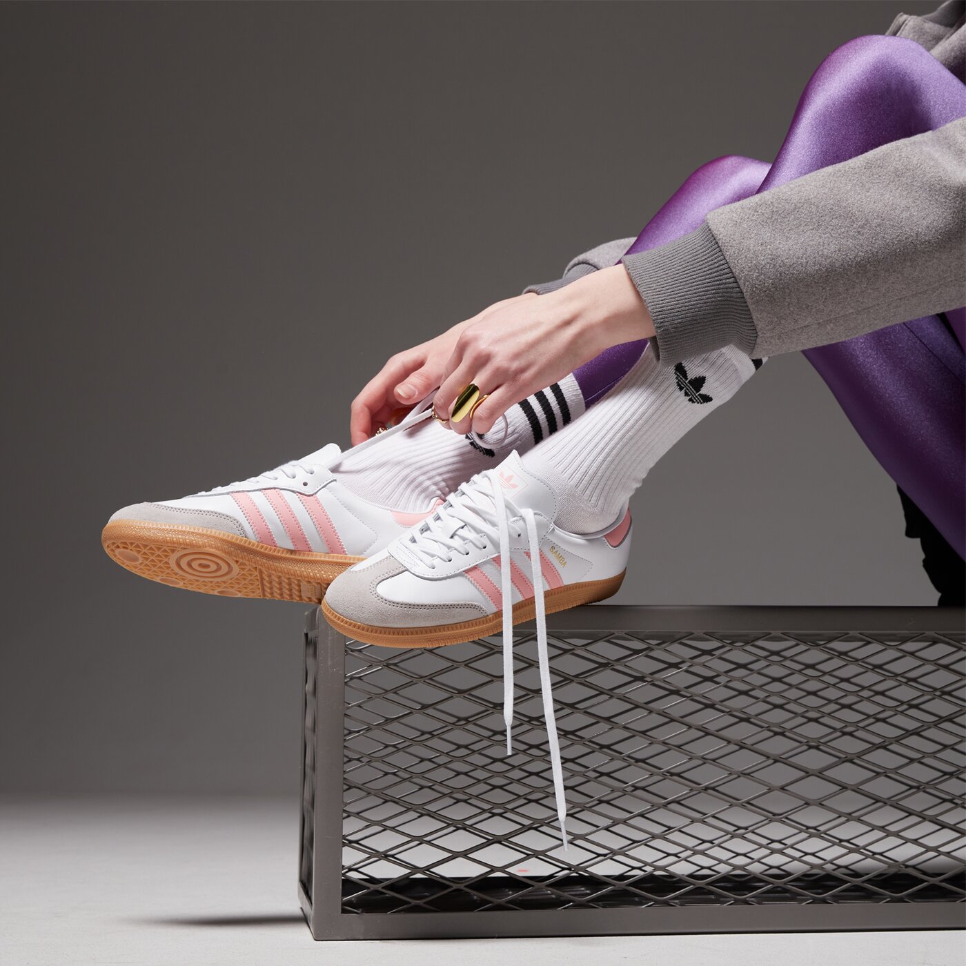 Детски маратонки ADIDAS SAMBA OG J jp5480 цвят бял