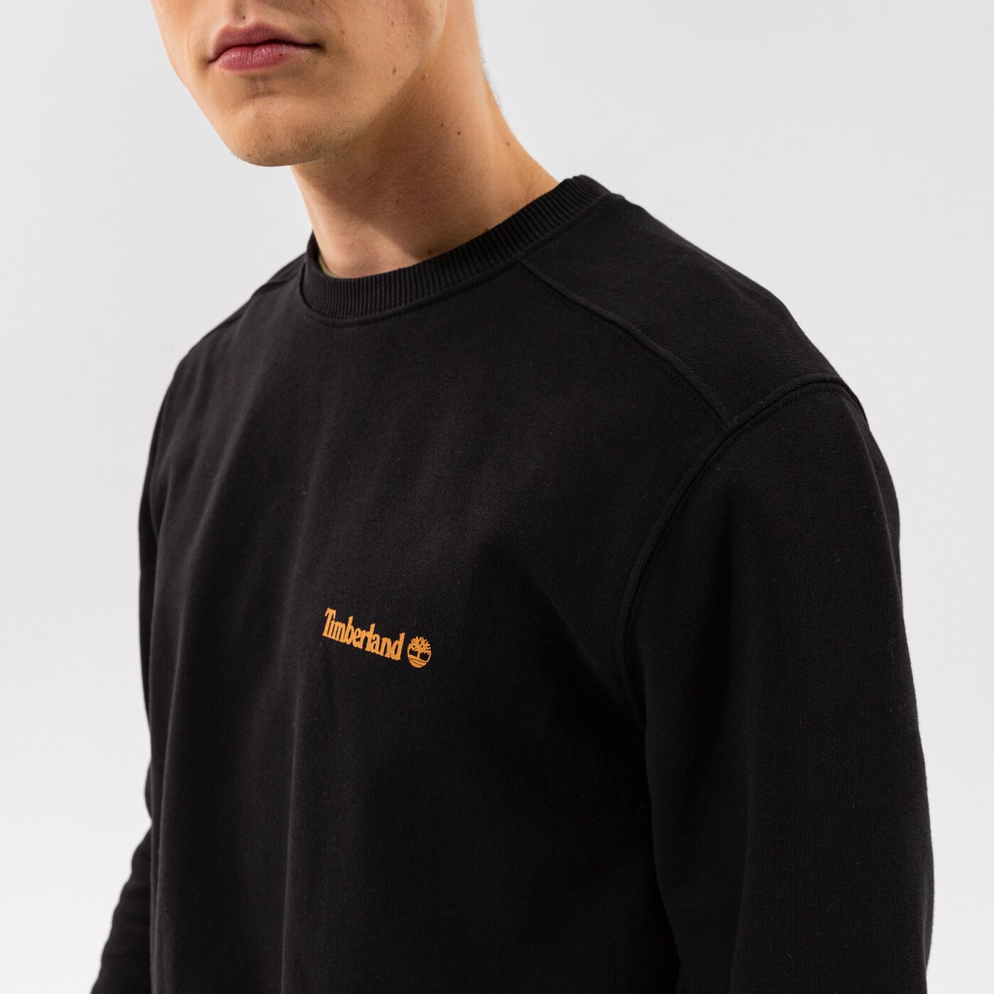 Мъжки суичър TIMBERLAND СУИТЧЪР CHEST LOGO CREW BLACK tb0a5pdv0011 цвят черен