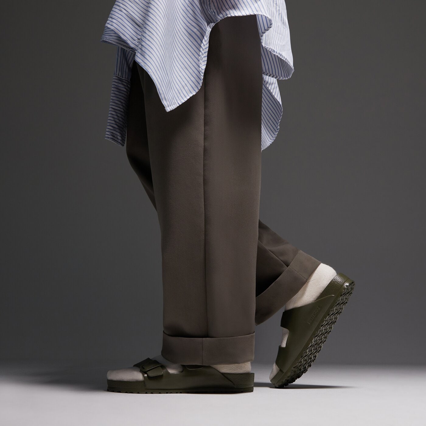 Мъжки чехли и сандали BIRKENSTOCK ARIZONA EVA  1019094 цвят каки