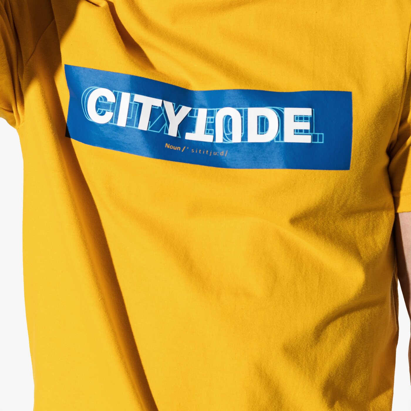 Мъжка тениска CONFRONT ТЕНИСКА SS CITYTUDE cf19tsm90001 цвят жълт