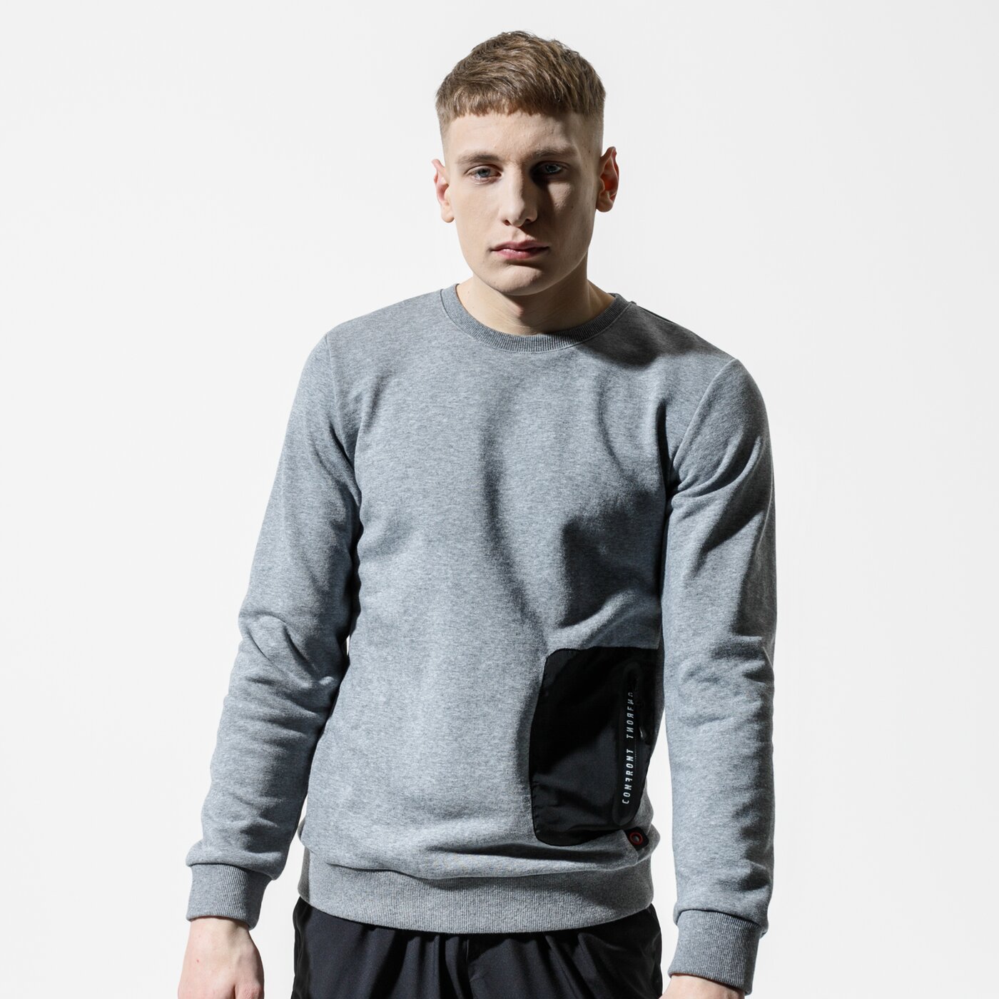 Мъжки суичър CONFRONT СУИТЧЪР JOFFREY cf120blm59001 цвят сив