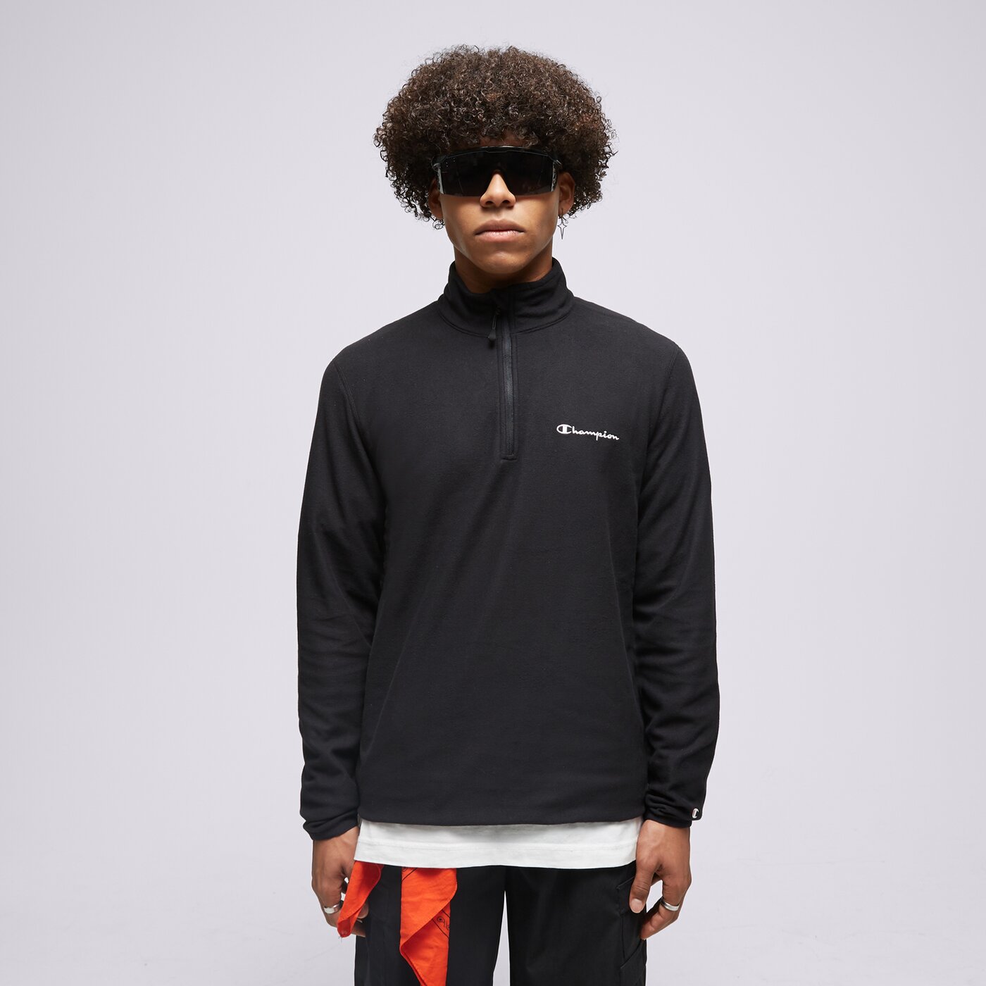 Мъжки суичър CHAMPION ПОЛАР HALF ZIP ТОП 216695kk001 цвят черен
