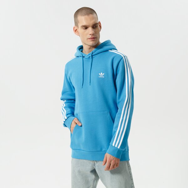 Мъжки суичър ADIDAS СУИТЧЪР С КАЧУЛКА 3-STRIPES HOODY he9476 цвят син