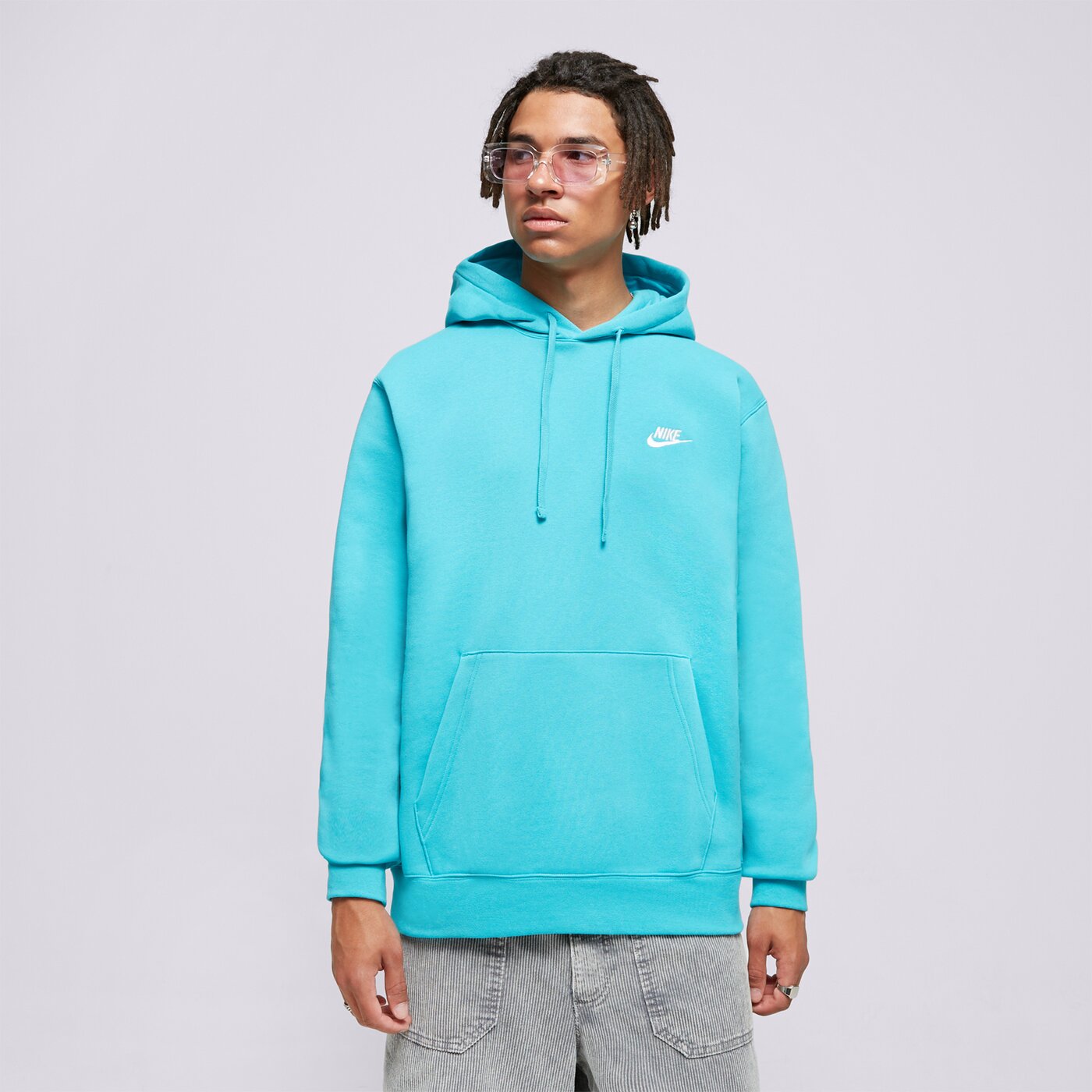 Мъжки суичър NIKE СУИТЧЪР С КАЧУЛКА SPORTSWEAR CLUB FLEECE bv2654-345 цвят син