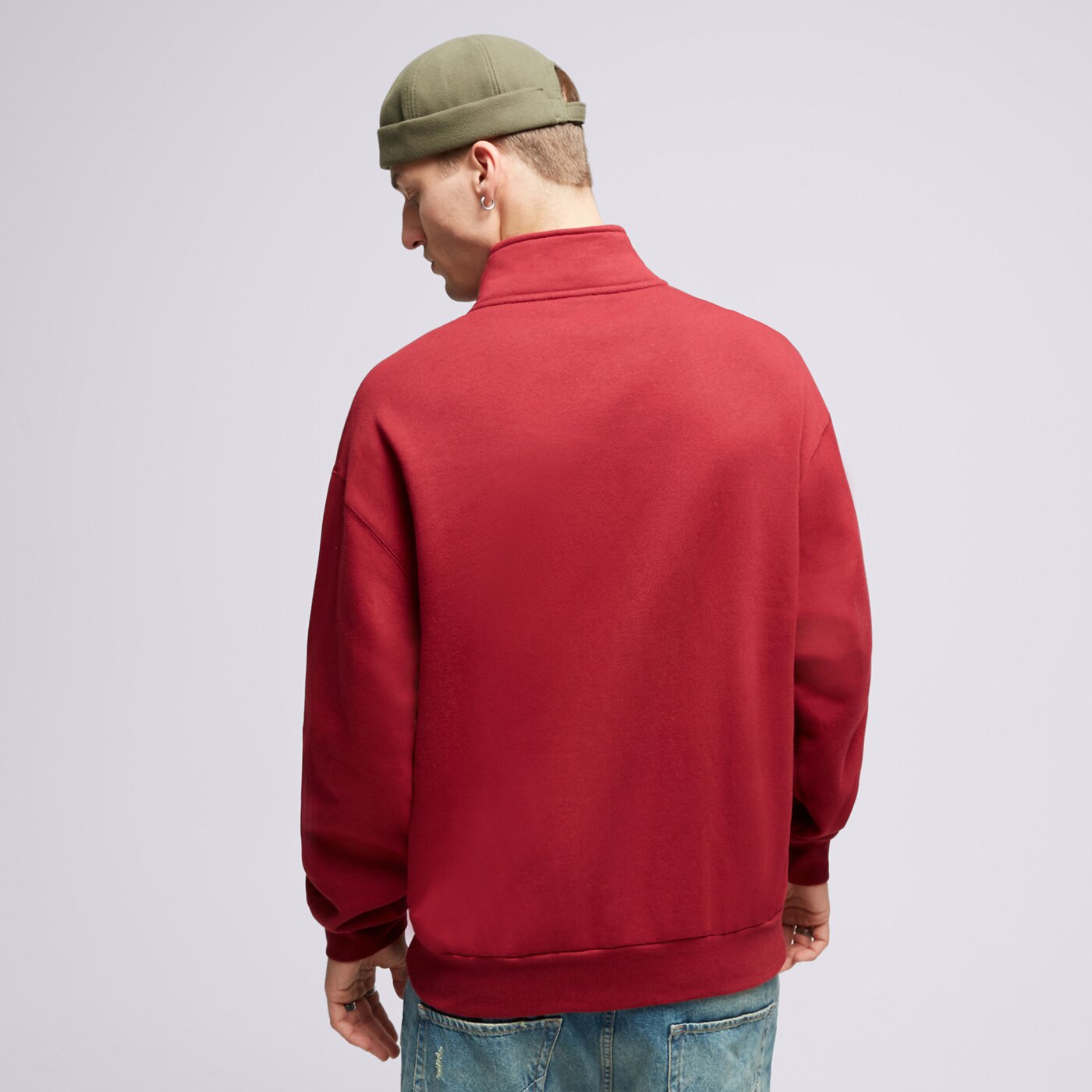 Мъжки суичър NEW ERA СУИТЧЪР С ЦИП NE QUARTER ZIP NONE  60416404 цвят бордо