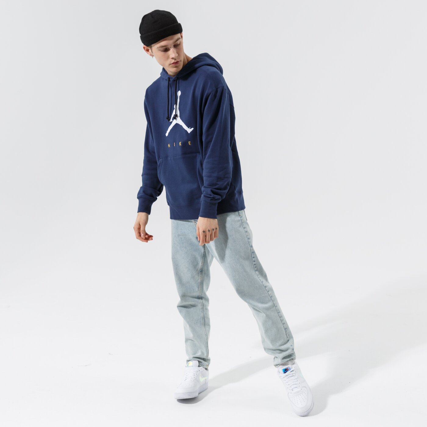 Мъжки суичър JORDAN СУИТЧЪР С КАЧУЛКА M J JMPMN FLC PO HOODIE da7192-410 цвят тъмносин