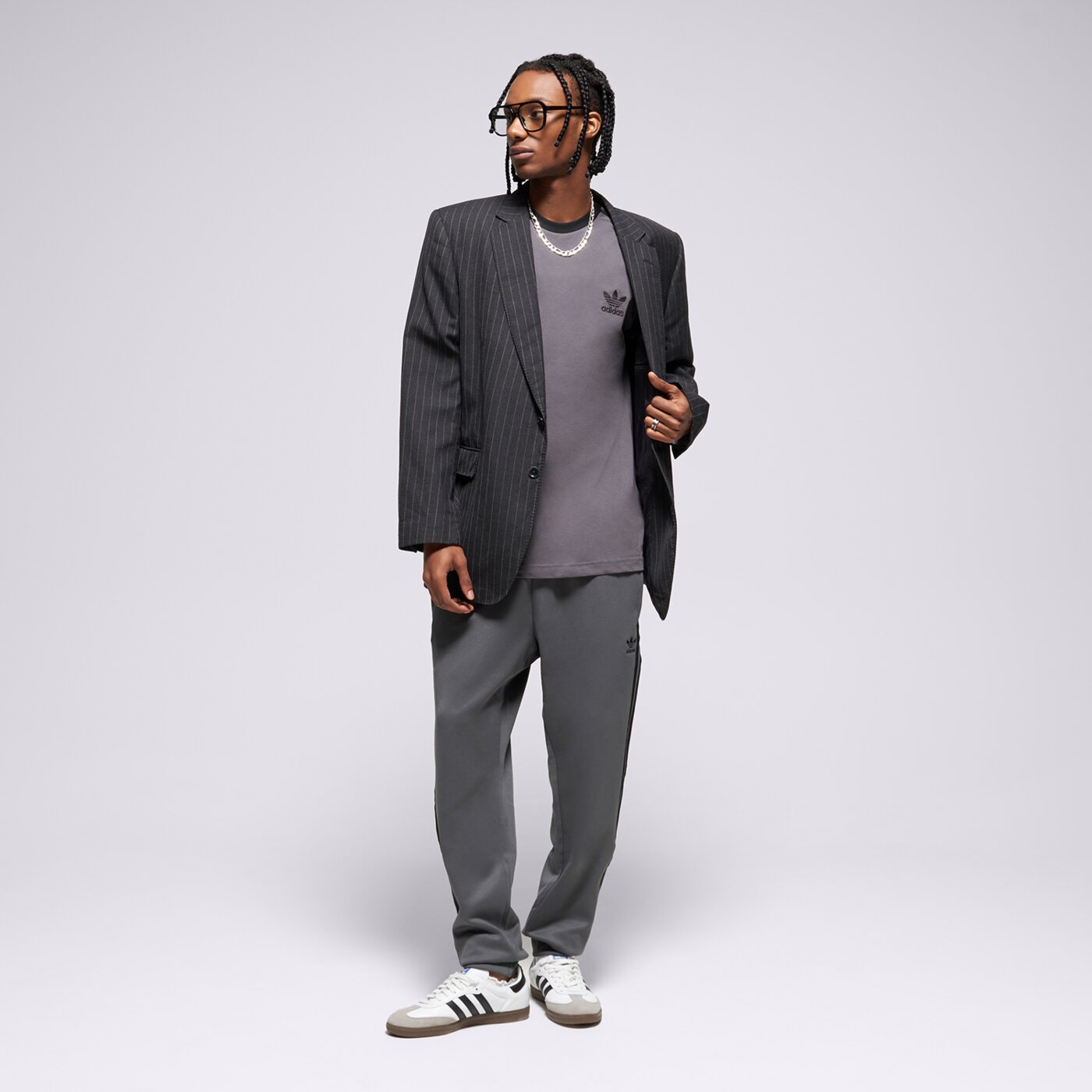 Мъжка тениска ADIDAS ТЕНИСКА 3-STRIPES TEE jy1373 цвят сив